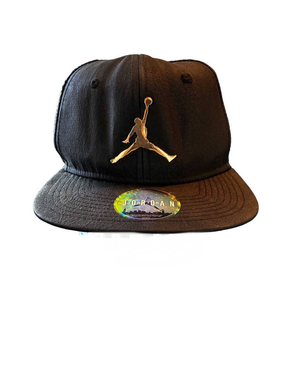 Jordan Jumpman Ingot Elephant Print Black Gold Snapback Hat